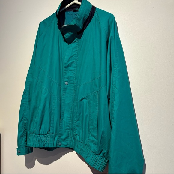 Vintage 90s Teal Windbreaker XL – Tip Top Tailors Retro Ski Jacket Streetwear - Picture 7 of 13